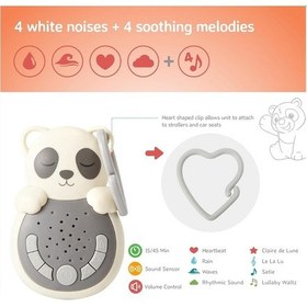 Resim Cloud-b Sweet Dreamz Panda, Işıklı Ses Makinesi, 8 Ses, Akıllı Sensörlü Uyku Arkadaşı Çok Renkli 