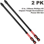 Resim 6 İnç 150mm Phillips #2 Darbe Dayanıklı Tornavida Uç Seti 