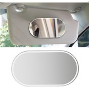 Resim Sones Güneşlik Yüksek Çözünürlüklü Ayna Paslanmaz Çelik Makyaj Aynası Oval Büyük 