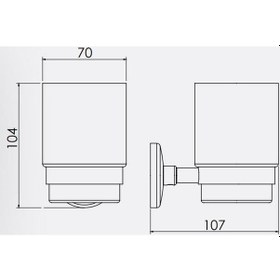 Resim Serel Banyo Bianca Diş Fırçalığı Cam Krom 140102003 E.c.a Gri 