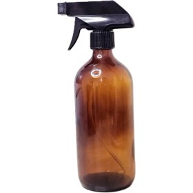 Resim Amber Isıya Dayanıklı Cam Şişe Fısfıslı ve Kapaklı 500 ml 