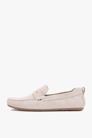 Resim Tommy Hilfiger Core Süet Driver Erkek Bej Loafer Ayakkabı 