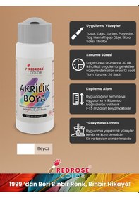 Resim Red Rose Fantazi Renkler Akrilik Boya 6'lı Set 6 x 60 ML 