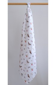 Resim runbaby ( 3 Adet ) 100x75cm %100 Pamuk 3'lü Müslin Örtü Set 