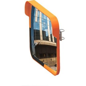 Resim İlgi Trafik Trafik Güvenlik Aynası 80 cm Kare Dış Mekan Aynası Otopark Ayna 60x80 cm Kare Sarı 