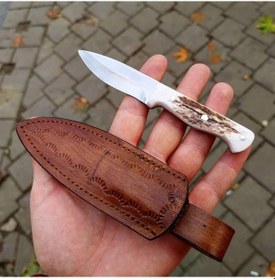 Resim B. C. Mini Bushcraft Kamp Bıçağı (Geyik) Kahverengi 