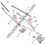 Resim Peugeot 3008 (2024-2025) Ön Cam Silecek Kolu Vida Kapağı (Orijinal) 