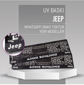 Resim Jeep Plakalık, 2 Adet Premium Uv Baskı, Plakalıkhane 