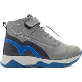 Resim Mnpc Erkek Çocuk Gri Hakiki Deri Suya Dayanıklı Anatomik Günlük Bot 25k3b1106267 Gri 