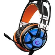 Resim Snopy Rampage Sn-Rx7 Eagle Ledli Oyuncu Siyah Mikrofonlu Kulaklık 