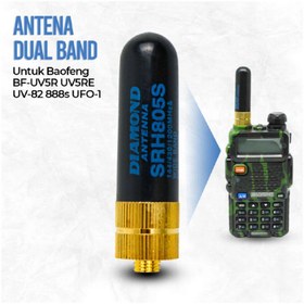 Resim MBL 5cm Universal Dual Band Kısa Telsiz Anteni-Dişi UV-82 UV-K5 K6 .. 