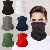 Resim Yaz Buzlu Hissi Güneş Kremi Motosiklet ve Elektrikli Bisiklet Sürüşü için Maske, Açık Hava Hızlı Kuruyan Nefes Alabilir Boyun Örtüsü, Bisiklet Sporları Boyun Koruma Ekipmanı, Çok Fonksiyonlu Eşarp 