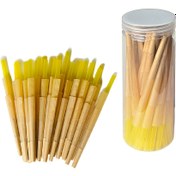 Resim MINAMIZU 84mm Ekstra İnce Hızlı Yanan El Sanatları Ateş Çubukları - Yükleme Aracı ile, Uzun Süreli yavaş Yanma, Berrak Tüp Ambalajlama - DIY için Scrapbooking, Kaligrafi, Mum Mühürleme uyumlu - Balmumu ve tutkalla kullanımda ideal el sanatları çalışmaları, şekillendirme projeleri öncesinde mikro detaylı çalışmalara özel olup baskıların düzgünlüğünü ortaya 