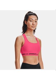 Resim Under Armour Kadın ArmourMid Çapraz Sırtlı Spor Sütyeni 1361034-653 Siyah 