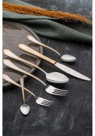 Resim Acar Glory 6 Kişilik 36 Parça Çatal Kaşık Bıçak Seti Gri 