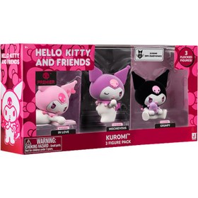 Resim Hello Kitty 3'lü Kuromi 10cm HKT0460 