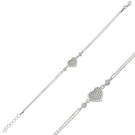 Resim Silver Heart Women's Bracelet 