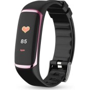 Resim Teenspirit Bakeey P9 Renkli OLED Ekran Akıllı Saat Gerçek Zamanlı Ik Kan Basıncı Oksijen Hrv Monitör - Pembe () (Yurt Dışından) 
