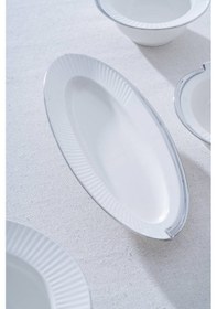 Resim Acar Corine Silver 6 Kişilik 37 Parça Kahvaltı Takımı Beyaz 