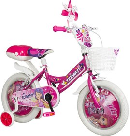 Resim TommyBike 16 Jant Bisiklet Kapaklı Kız Bisikleti 4-7 Yaş Çocuk Bisikleti 