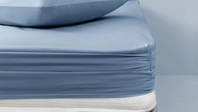 Resim Yataş Bedding Noah Lastikli Çarşaf İndigo 180x200 