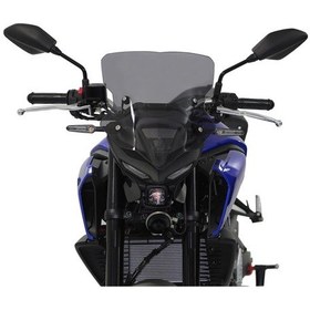 Resim Yamaha Mt-25 2020-2024 Uyumlu Ön Cam Siyah 37 Cm 