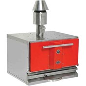 Resim Empero Emp.pkf-40-k Profesyonel Kömürlü Fırın Kırmızı 