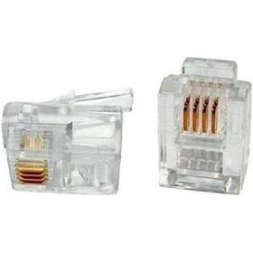Resim RJ11 Jack - 4 Pinli (6P4C) - 10 Adet 