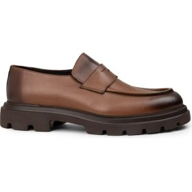 Resim Deery Erkek Hakiki Deri Taba Renk Loafer Ayakkabı - 01980MTBAE03 