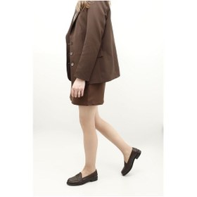 Resim Gönderi R Kahve Antik Hakiki Deri Loafer Ayakkabı Kahve 