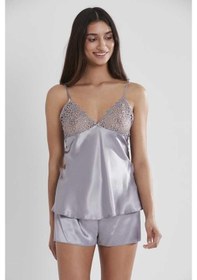 Resim Pierre Cardin 6'lı Saten Gecelik Sabahlık Çeyiz Seti 6955 Royal Çok Renkli 