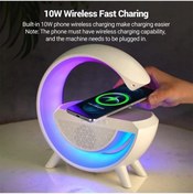 Resim ecocenter Bluetooth Hoparlör, Kablosuz Şarj, Gece Ve Masa Lambası,speaker Wireless Şarjlı,g Hoparlör 