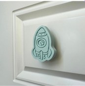 Resim Pomerol Mavi Roket Dolap Kulpu - Çocuk Odaları, Mutfak Ve Banyo Dolapları İçin Dinamik Ve Dayanıklı Kulp 