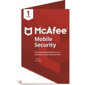 Resim Mcafee Mobile Security Premium For Android 1 Cihaz 1 Yıl 