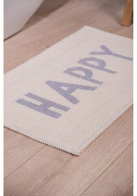 Resim Happy Doğal Pamuklu Banyo Paspası 50x80 Gri Gri 