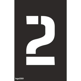 Resim İsg Tabelam 16x25cm/kompozit/2 Rakamı Boyama Şablonu (Set1) 