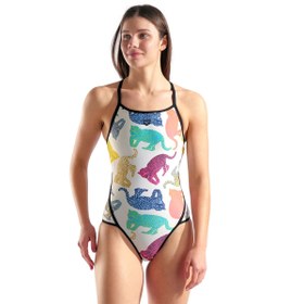 Resim Arena In The Wild Swimsuit Super Fly Back Kadın Beyaz Yüzücü Mayosu 010204150 