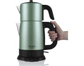 Resim Arnica Demli IH33153 Çay Makinesi, Mint Yeşili + Süpriz 