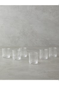 Resim English Home Linear Cam 6'lı Kahve Yanı Bardak 90 Ml Şeffaf Şeffaf 