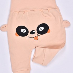 Resim Alingo Pamuklu Ayı Baskılı Bebek Tek Alt Pijama Pantolon 