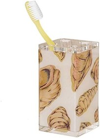 Resim Bosphorus Diş Fırçalık Kumaş İstiridye Desenli Akrilik 