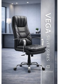 Resim Vega Premium Yönetici Ofis Ve Büro Koltuğu Anatomik Tasarım Lüks Oturum Konforu Siyah 
