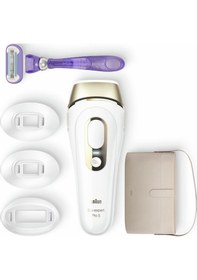 Resim Braun Silk Expert Pro5 PL5347 Yeni Nesil IPL 400.000 Atım 3 Başlıklı Tüy Alma Cihazı 