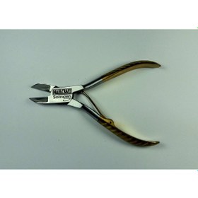 Resim Haircraft Hc00507 Çelik Yarım Sarı Kalın Desen Tırnak Pensi 12 Cm 