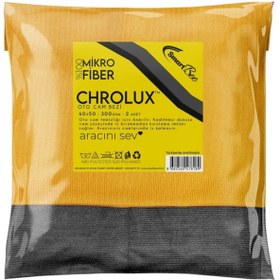 Resim SmartBee Chrolux 2’li Mikrofiber Kalın Oto Cam Bezi 40×50 300gsm 