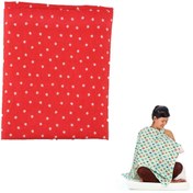 Resim Lenaca Kullanışlı Kemerli Yıldız Desenli Bebek Emzirme Önlüğü Örtüsü 