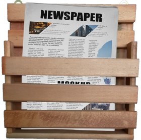 Resim Apak Ahşap Dekoratif Posta Kutusu 