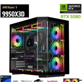 Resim ETERNAL POWER RYZEN 9 9950X3D 32G DDR5 2TB M.2 RTX 5080 X870 WIFI 1000W 360M 