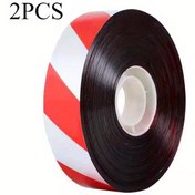Resim 2 Rulo Kuş Giderici Bant, 49.99metre Açık Hava İçin Kuş Bantı, Bahçeler, Bahçeler, Çiftlik Avluları İçin Kullanımı Kolay Kuş Reflektörü Bantı (Gümüş ve Kırmızı) 
