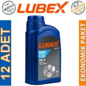 Resim Lubex Brake Fluid Dot 4 Fren Hidrolik Yağı 500 Ml 12 Adet 